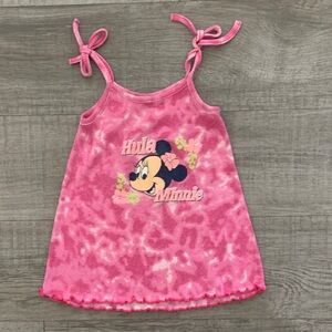 Disney world Hula Minnie Pink Kids Camisole toddler size 4-5T vintage